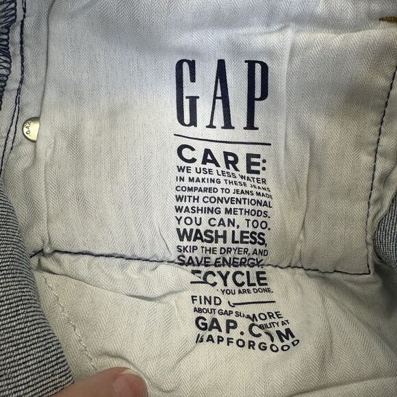 GAP Jeans Womens Cheeky Straight High Rise 30 / 10R Jeans NWT Button Fly Chrty - Picture 12 of 14